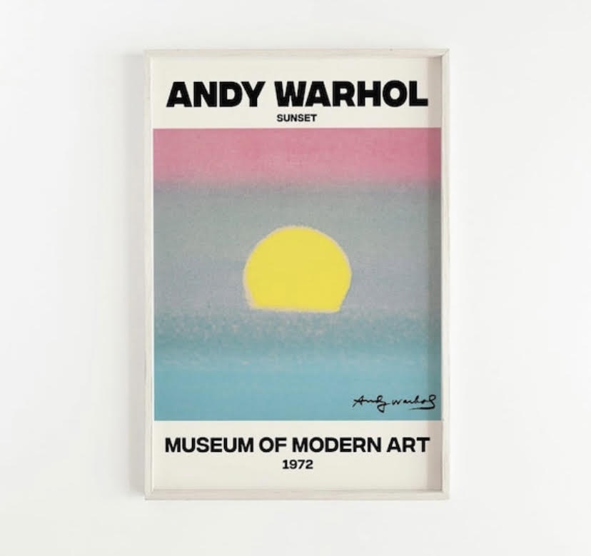 Andy Warhol Blue Sunset Print