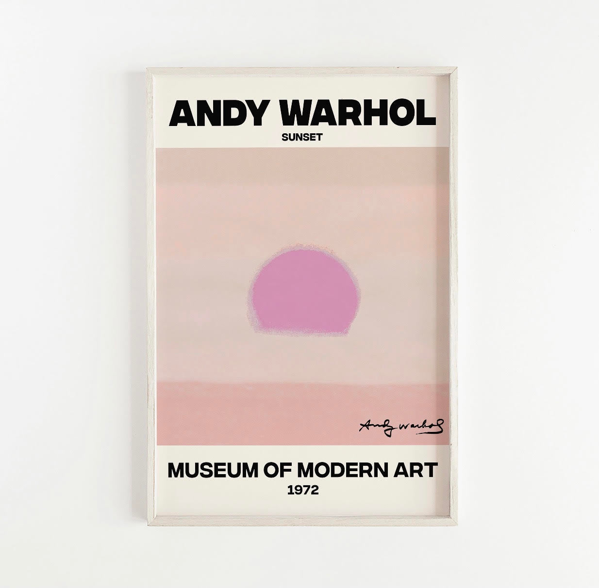 Andy Warhol Pink Sunset Print