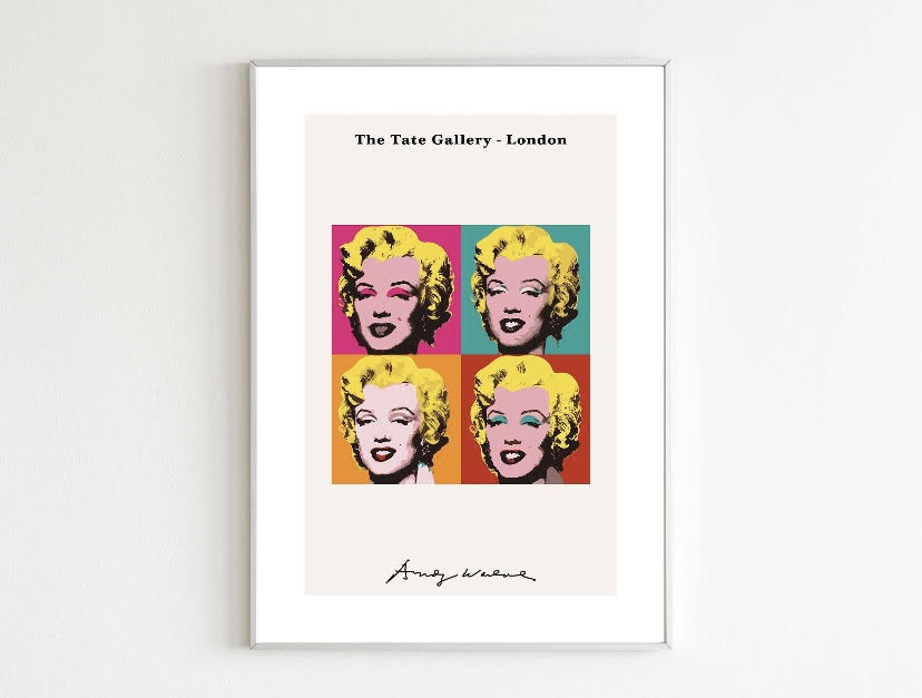 Andy Warhol Colourful Gallery Wall Pop Art Print Set