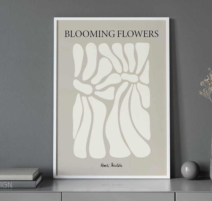 Blooming Flowers Neutral Print Set