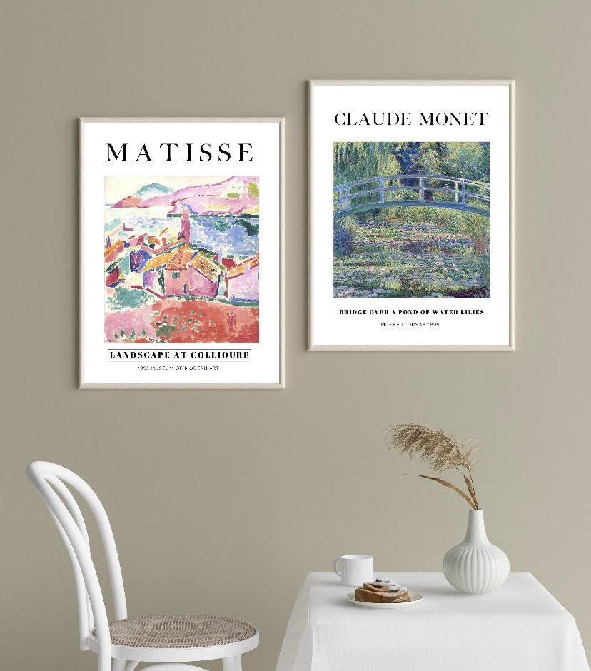 Matisse and Monet Duo Print Set