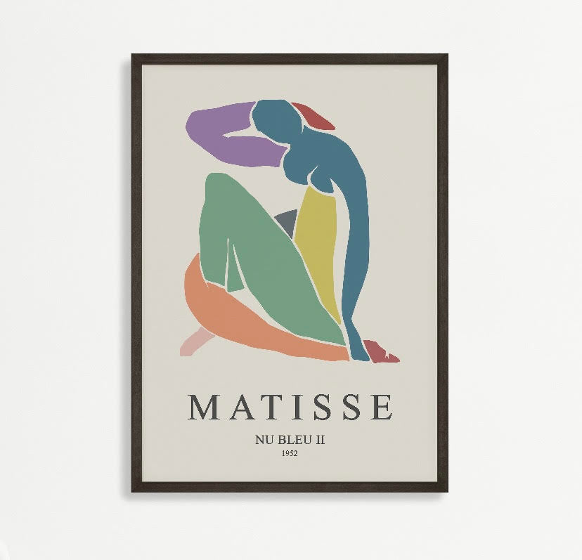 Henri Matisse Colourful Nu Bleu Print