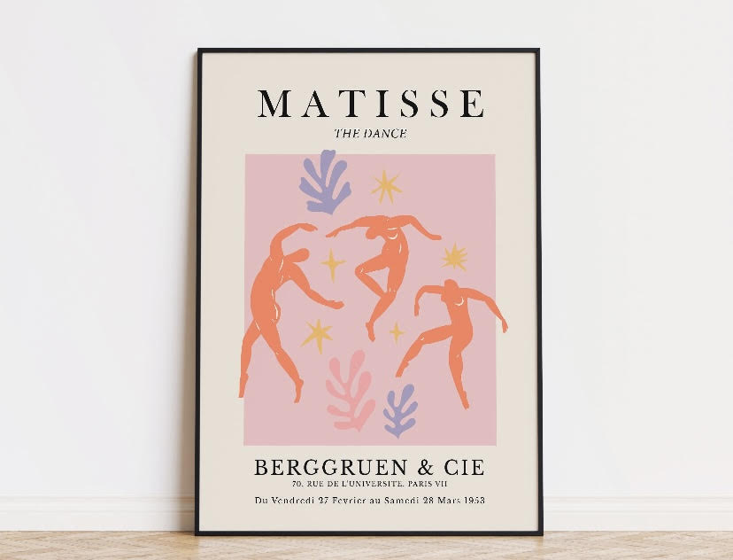 Set of 3 Henri Matisse prints | Matisse gallery wall artwork | pastel exhibition posters | famous artists