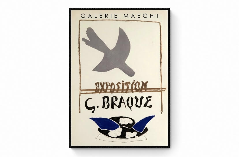 Georges Braque Exposition Bird Vintage Print