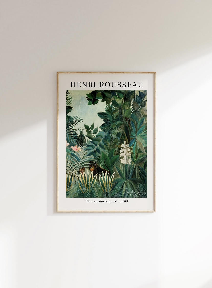 Henri Rousseau The Equatorial Jungle Print