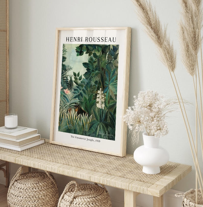 Henri Rousseau The Equatorial Jungle Print