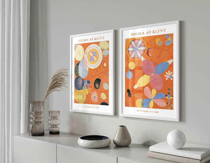 Hilma AF Klint The Ten Largest Youth orange Duo Print Set