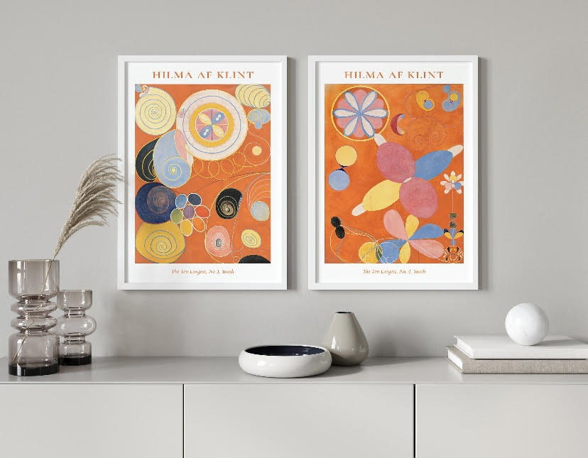 Hilma AF Klint The Ten Largest Youth orange Duo Print Set