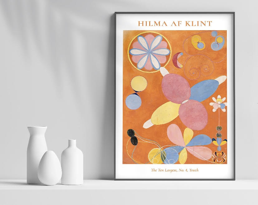 Hilma AF Klint The Ten Largest Youth orange Duo Print Set