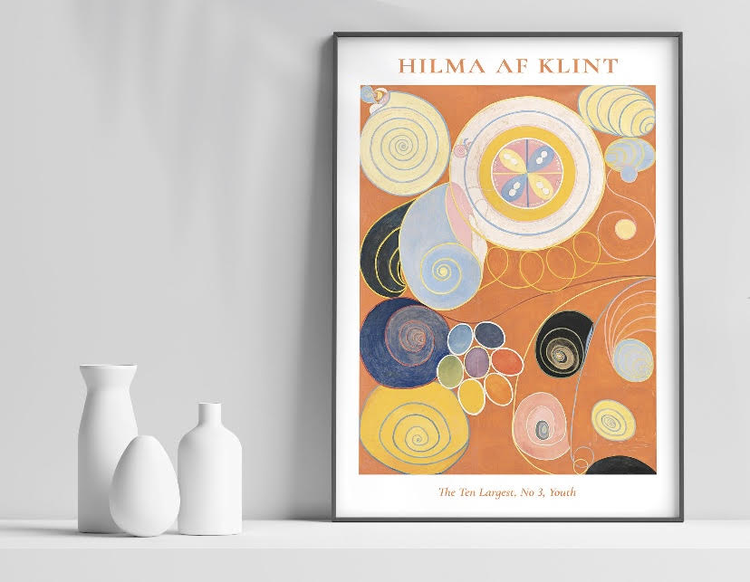 Hilma AF Klint The Ten Largest Youth orange Duo Print Set