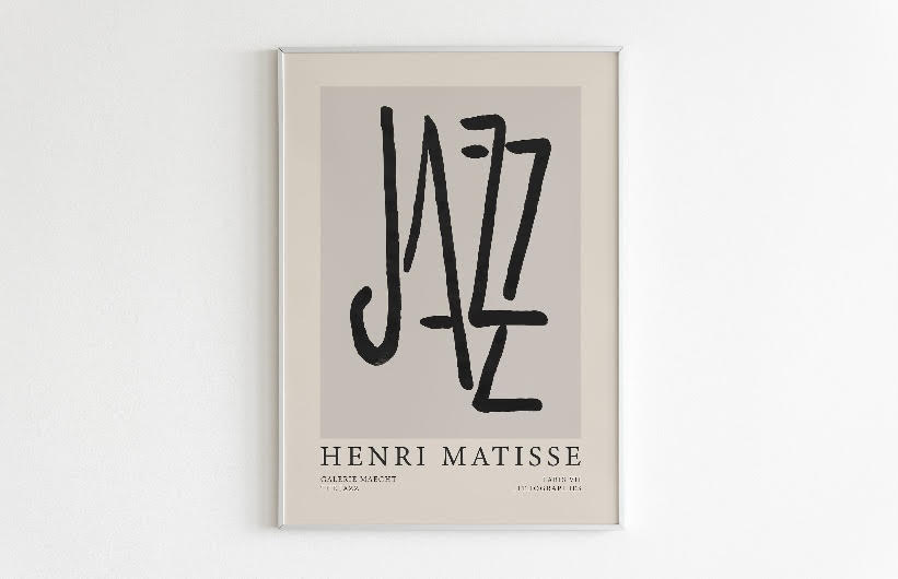 Matisse Black Set Of Three Jazz Prints