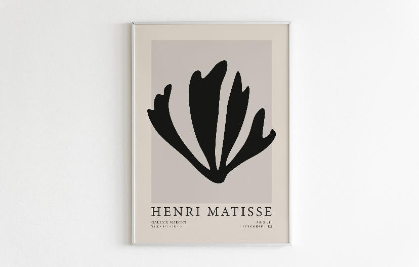 Matisse Black Set Of Three Jazz Prints