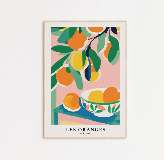 Les Oranges Colourful Print