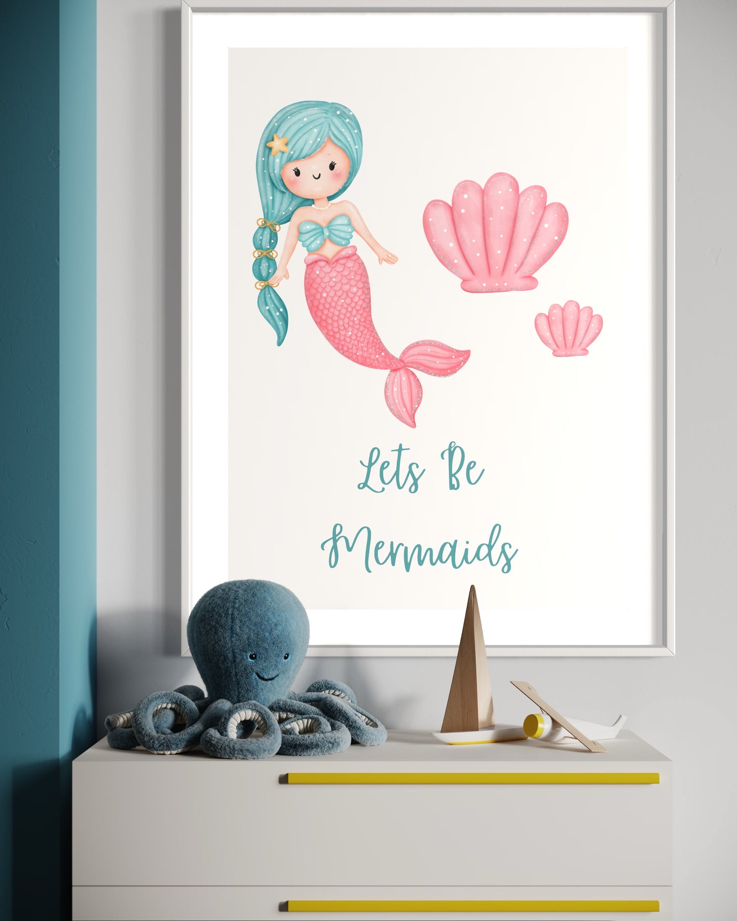 Lets Be Mermaids Print