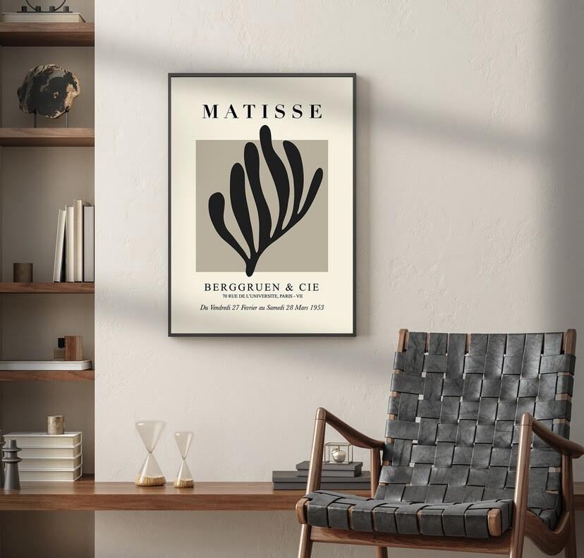 Matisse Black Set Of Three Prints