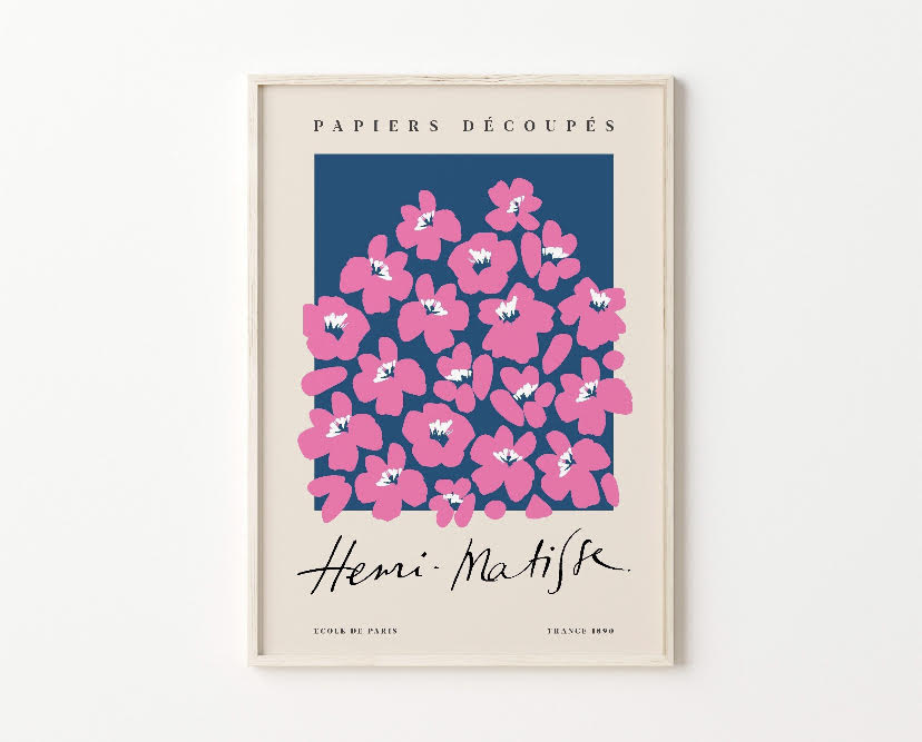 Matisse Pink Flower Blossom Print