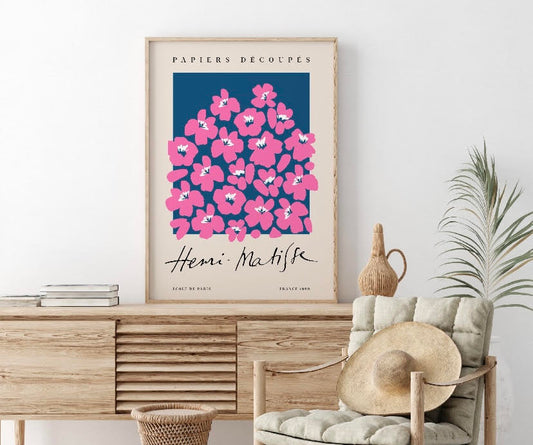 Matisse Pink Flower Blossom Print