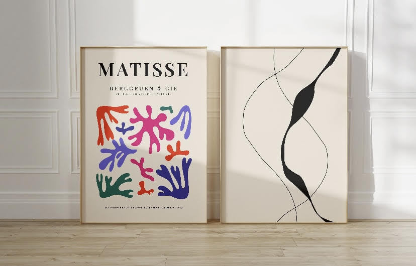 Matisse Duo Colourful Abstract Print Set