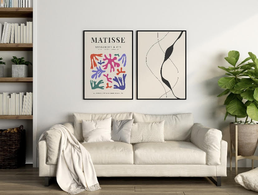 Matisse Duo Colourful Abstract Print Set