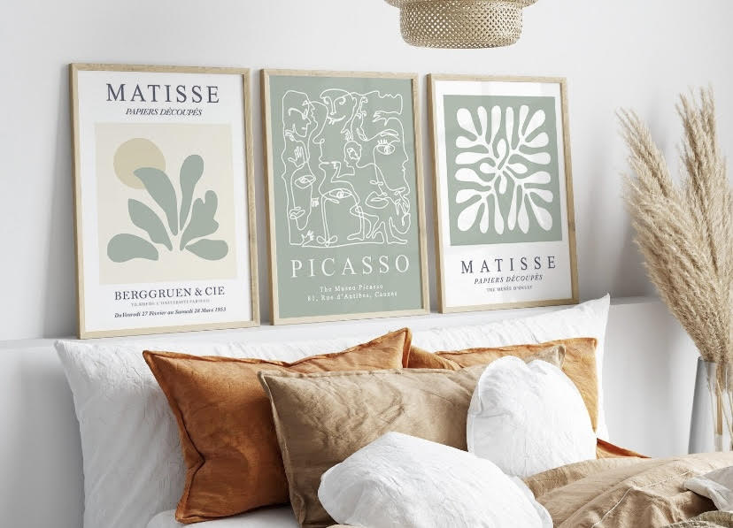 Matisse | Picasso Sage Green Print set