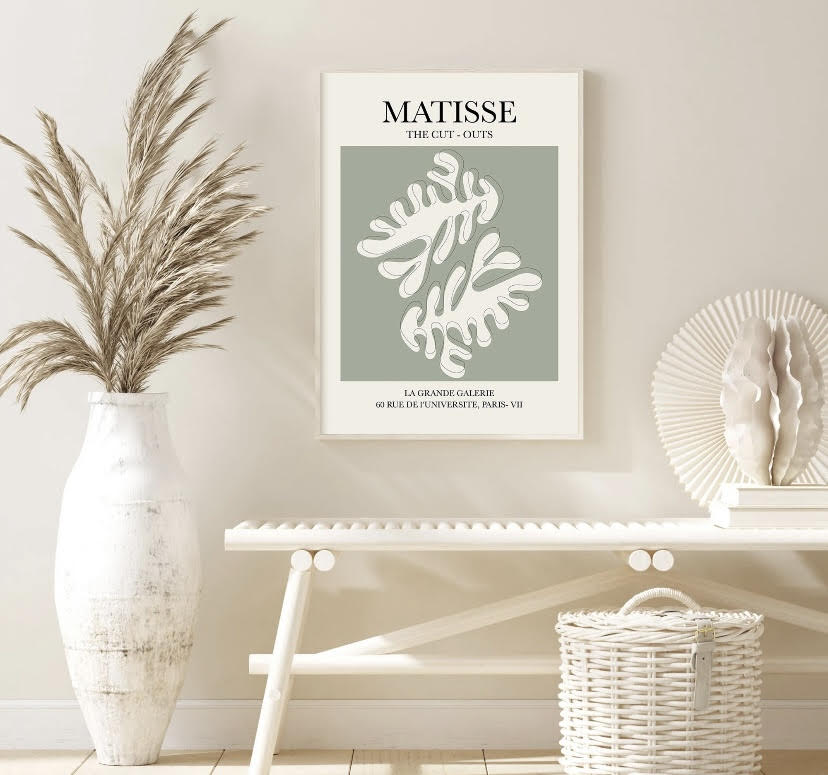 Matisse | Picasso | William Morris Sage Green Print set