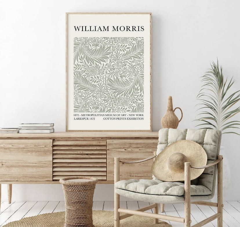 Matisse | Picasso | William Morris Sage Green Print set