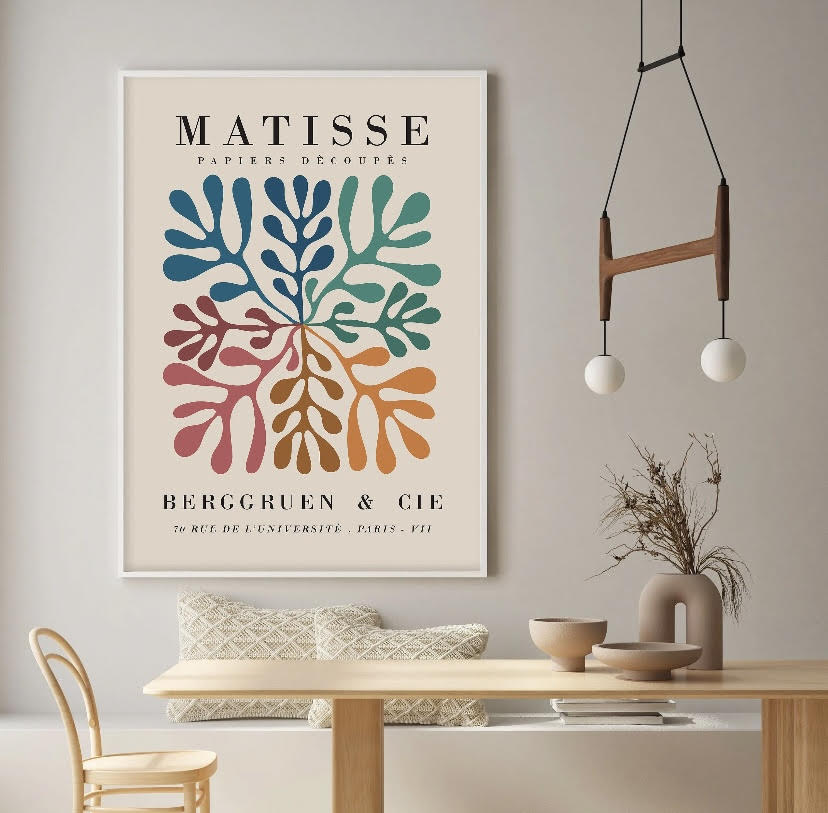 Henri Matisse|Picasso Three Piece Colourful Abstract Wall Art