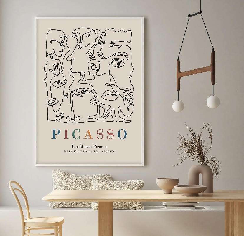 Henri Matisse|Picasso Three Piece Colourful Abstract Wall Art