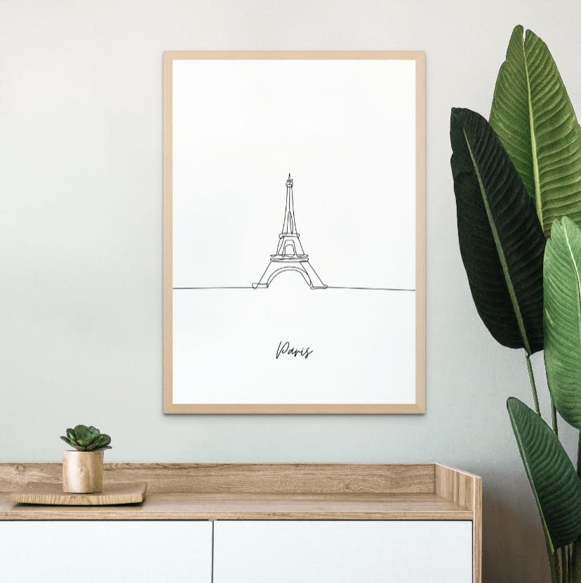 Paris Line Art Print