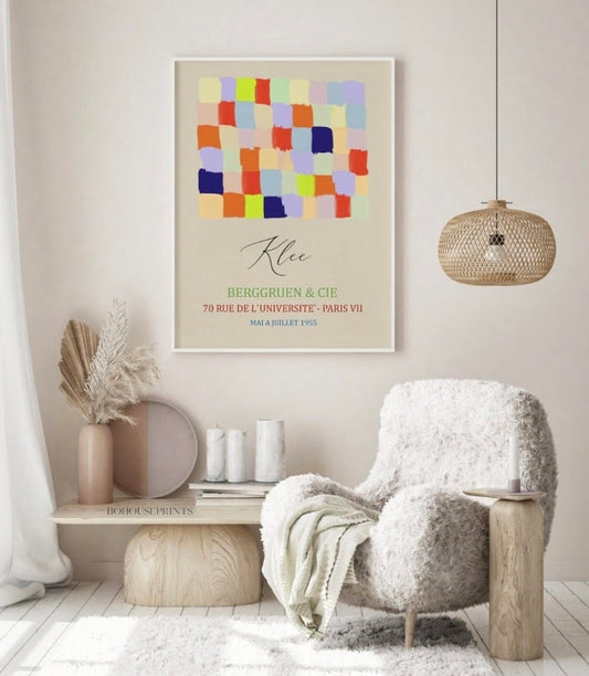 Paul Klee Mai A Juillet Colourful Squares Print