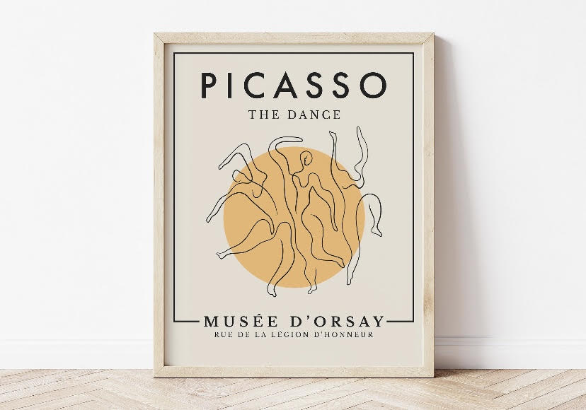 Set Of Six Picasso Abstract Gallery Wall Print Set