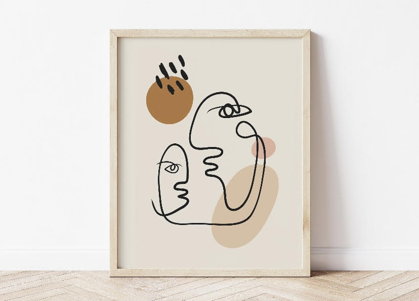 Set Of Six Picasso Abstract Gallery Wall Print Set