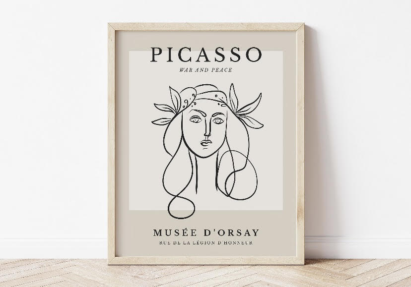 Set Of Six Picasso Abstract Gallery Wall Print Set