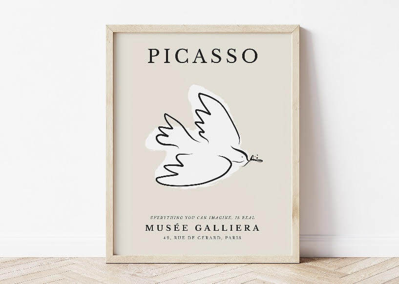 Set Of Six Picasso Abstract Gallery Wall Print Set