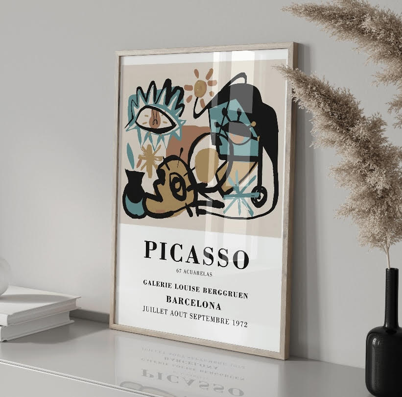 Picasso Abstract Barcelona Art print