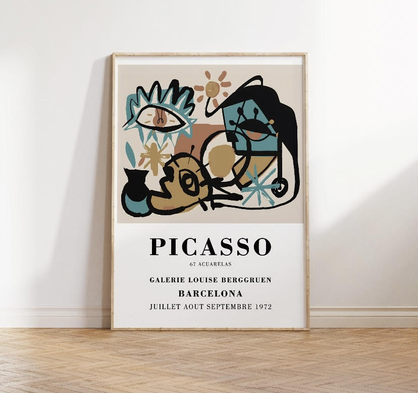 Picasso Abstract Barcelona Art print