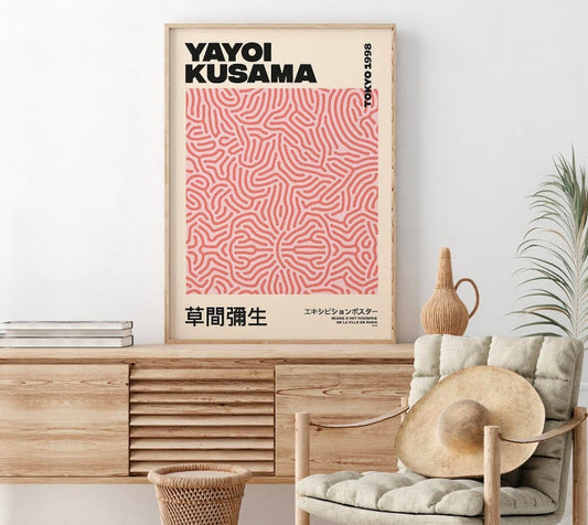 Yayoi Kusama Pink Print