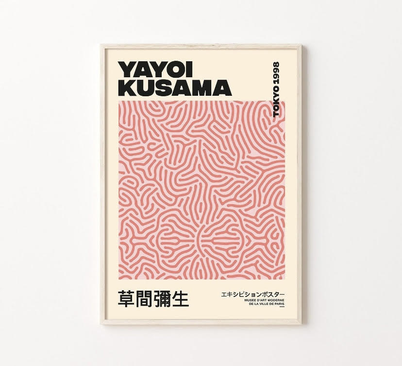 Yayoi Kusama Pink Print