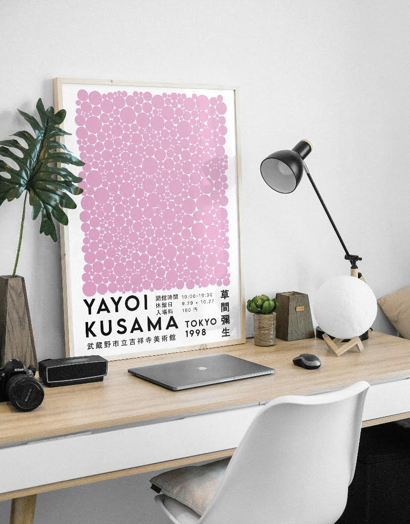 Yayoi Kusama Pink Dots Print – Fizzy Art