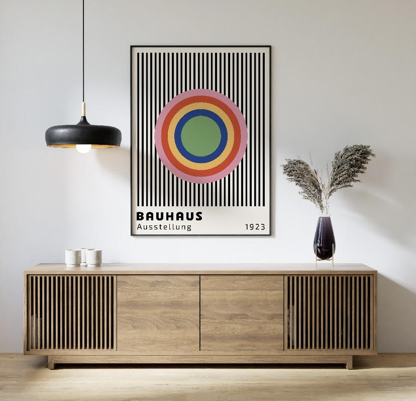 Set of 2 Bauhaus Prints | Bauhaus Poster | Bauhaus Wall Art | Museum Colourful Art | Exhibition Poster | (Copy)