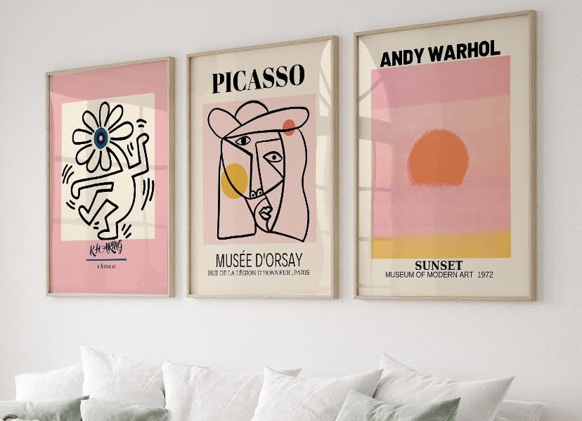 Andy Warhol | Picasso Pink Gallery Wall Set