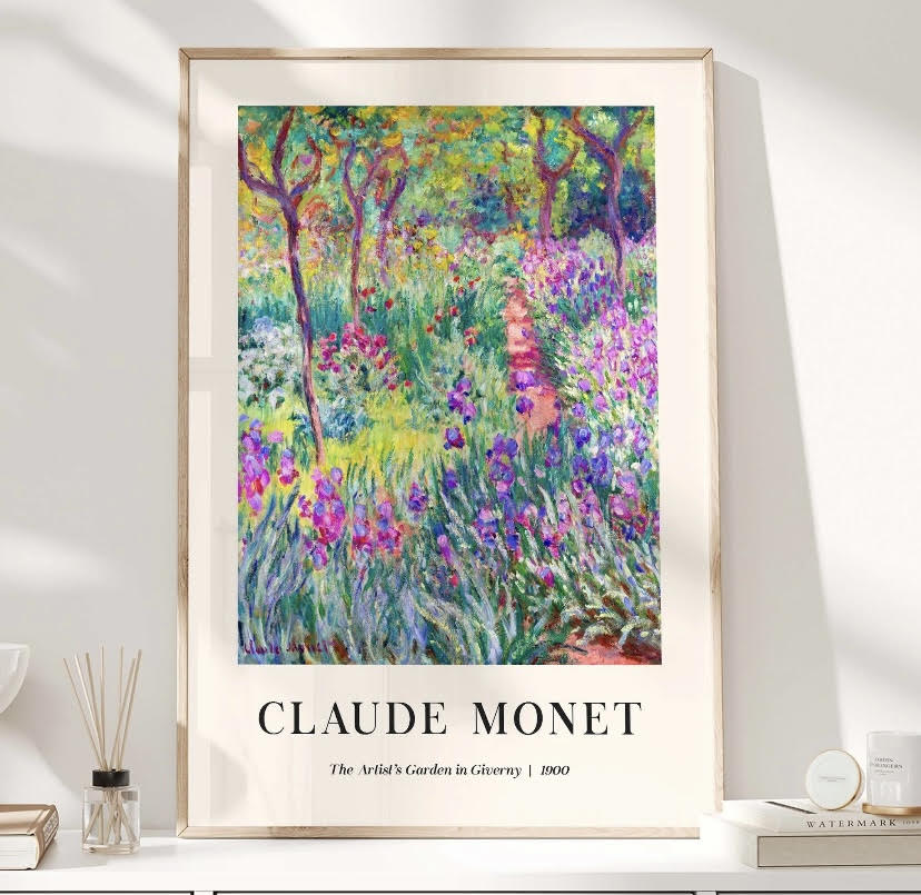 Claude Monet The Artist's Garden print