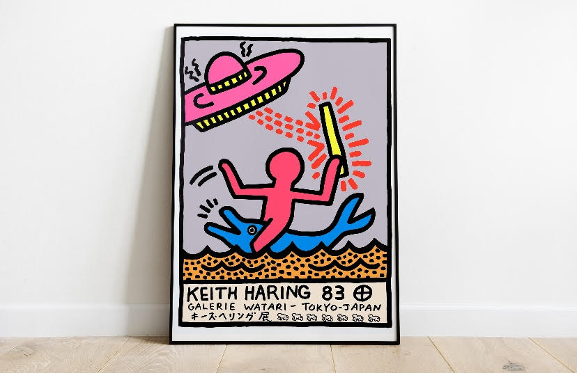 Keith Haring Inspired UFO Print