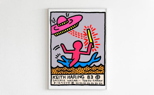 Keith Haring Inspired UFO Print