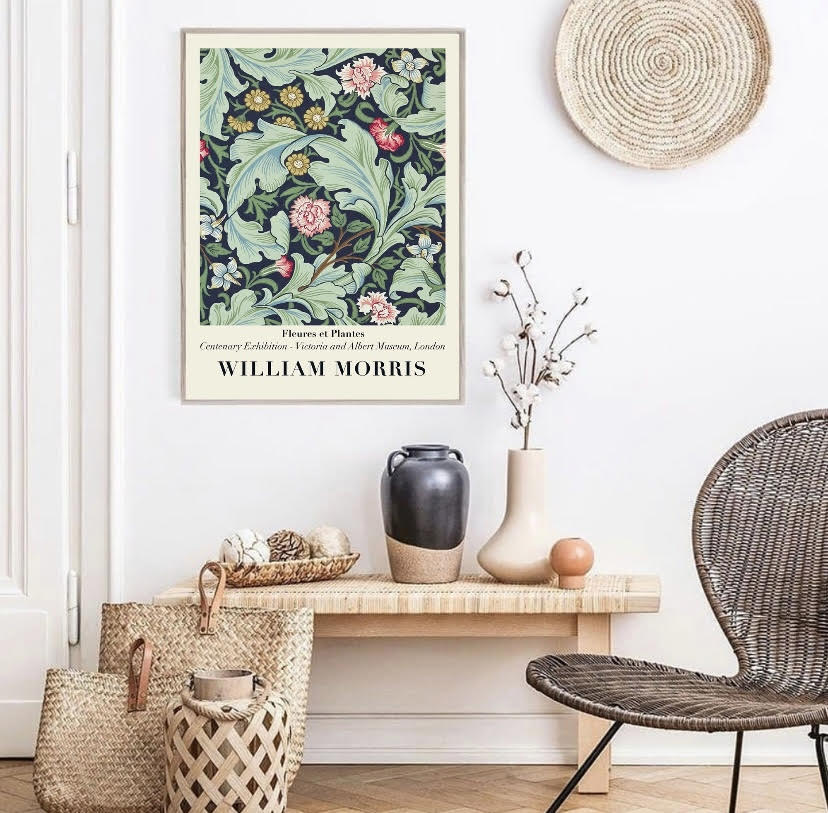 William Morris Fleures Et Plantes Wall Art