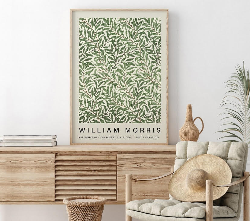 William Morris Exhibition Poster | William Morris Print | Botanical Print |