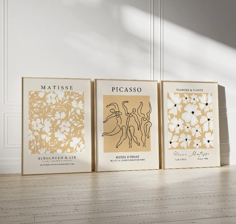 Matisse | Picasso Yellow Print set