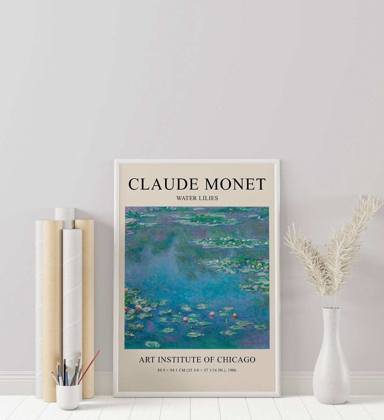 Claude Monet water lilies print | landscape artist | famous artist print | art print | Claude Monet Poster