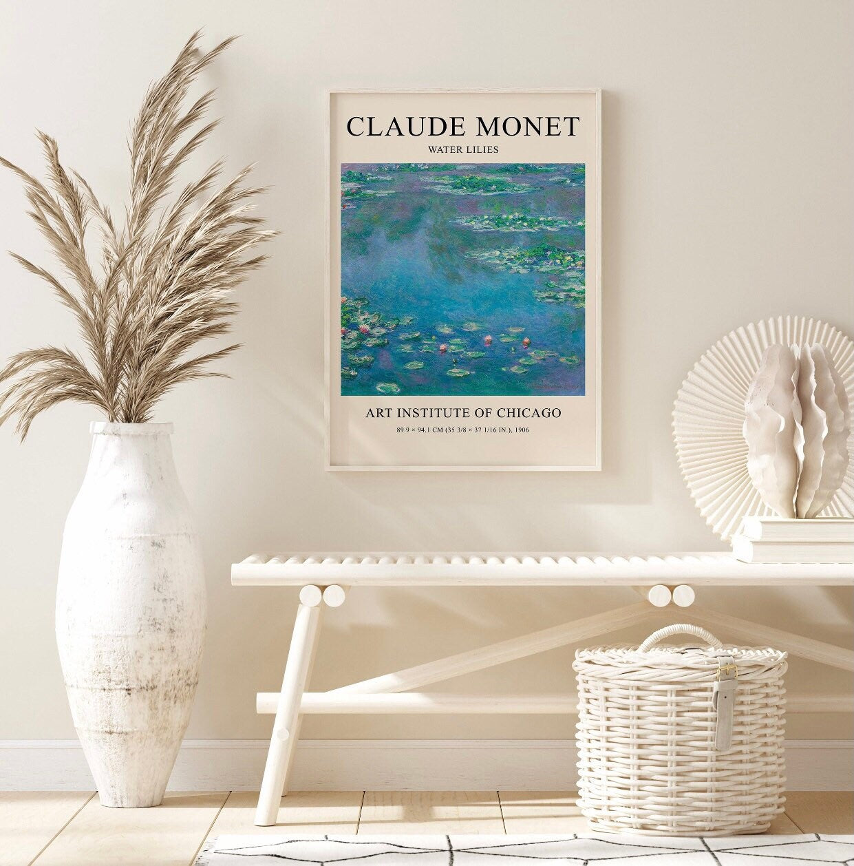 Claude Monet water lilies print | landscape artist | famous artist print | art print | Claude Monet Poster