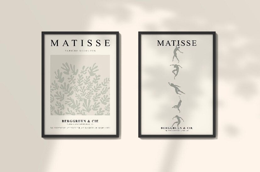 Matisse set of 2 neutral prints